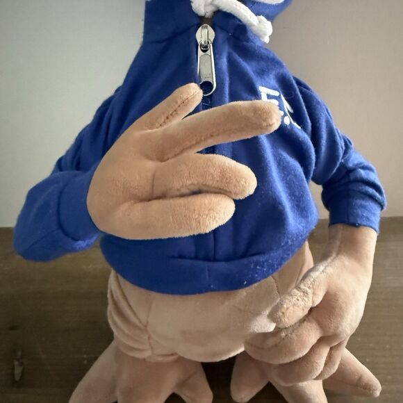 Vintage  E. T. Extra Terrestrial Plush Doll Blue Jacket 16” Universal Studios - Picture 3 of 7